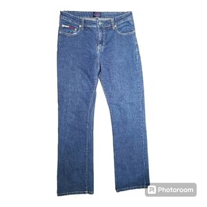 Vintage‎ Y2K Tommy Jeans Embroidered Logo Medium Wash Denim Jeans 03/00
